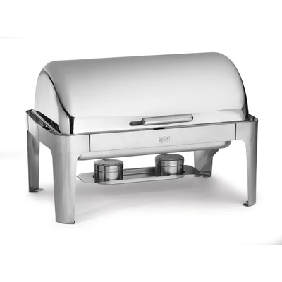 TableCraft Professional Bakeware CW40167 7 Qt. Full Size Stainless Steel Fuel Chafer Dish With Roll Top