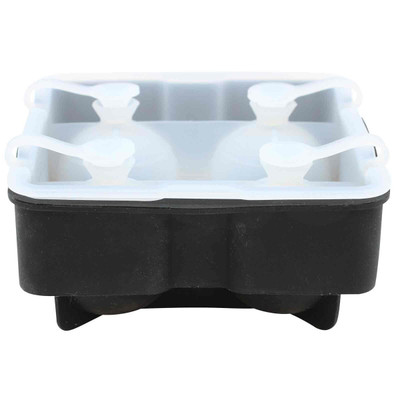 TableCraft Products BSRT2 4 Compartment 1.75" Black Sphere Cash &amp; Carry Ice Tray