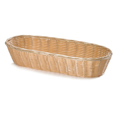 TableCraft Products 1118W 15" W x 6" D x 3" H Hand-Woven Basket