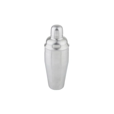 TableCraft Products 10469 3.75" W x 10" H 24 Oz. 3-Piece Stainless Steel Cocktail Shaker