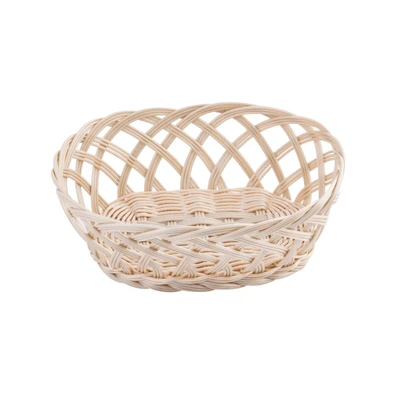 TableCraft Products 1136W 9 1/2" W x 7 1/4" D x 3 3/4" H Hand-Woven Basket