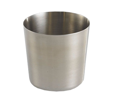 TableCraft Products AC885S 3 3/8&quot; Dia. x 3 3/8&quot; Round Brushed Stainless Steel Fry Cup