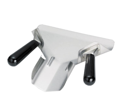 TableCraft Products FFD8 9-1/4" W x 2-1/4" H Black Dual Handle Stainless Steel French Fry Scoop