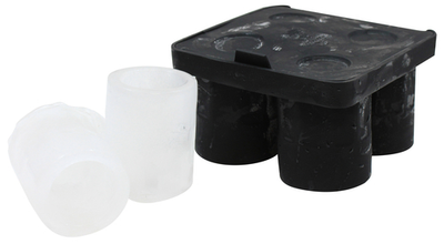 TableCraft Products BSST 4 Compartment 1 Oz. Black Shot Cash &amp; Carry Shot glass