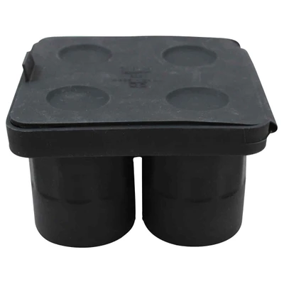 TableCraft Products BSST 4 Compartment 1 Oz. Black Shot Cash &amp; Carry Shot glass