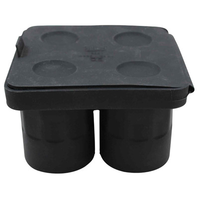 TableCraft Products BSST 4 Compartment 1 Oz. Black Shot Cash &amp; Carry Shot glass