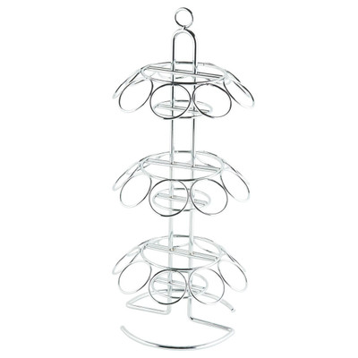 TableCraft Products DCH27 Chrome 3-Tier Holds 27 Cones Cone Holder
