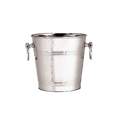 TableCraft Products 5198 8" W x 8.5" H 8 Qt. Stainless Steel Wine and Champagne Bucket