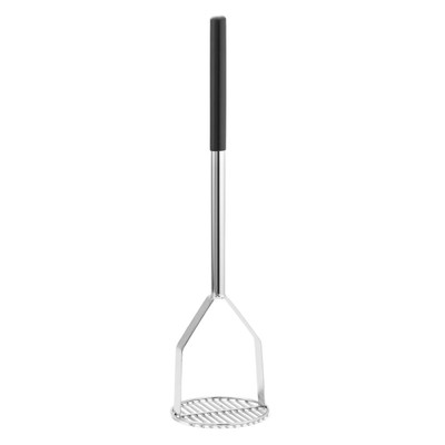 TableCraft Products 7324 24" Round Face Chrome Plated Potato Masher