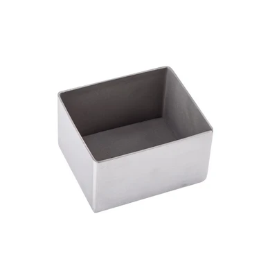 TableCraft Products 1157 3 1/4" W x 2 1/2" D x 1 3/4" H Rectangular Stainless Steel Sugar Packet Holder