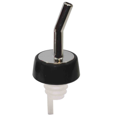 TableCraft Products 1810 Chrome Plated Spout Plastic Black Collar Cash & Carry Free Flow Whiskey Pourer