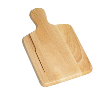 TableCraft Products 79K 13 1/2" W x 7 1/2" D x 3/4" H Natural Finish Wood Bread Board With Knife Slot