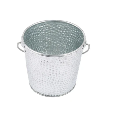 TableCraft Products GT44 16 1/2 Oz. 4" Dia. x 4" Round Galvanized Steel Galvanized Collection Pail