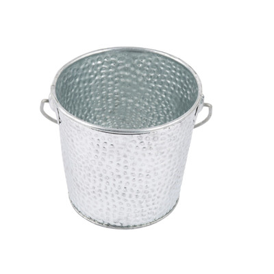 TableCraft Products GT44 16 1/2 Oz. 4" Dia. x 4" Round Galvanized Steel Galvanized Collection Pail