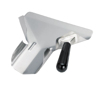 TableCraft Products FFR8 9-1/4" W x 2-1/4" H Black Right Handle Stainless Steel French Fry Scoop