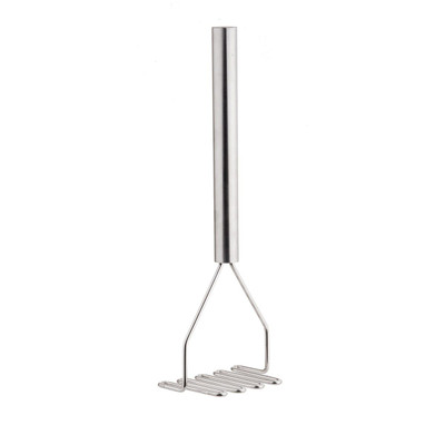 TableCraft Products 7418 18 1/4" Square Face Stainless Steel Potato Masher