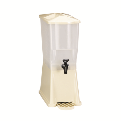 TableCraft Products 356DP 3 Gal. 8" W x 16 1/8" D x 20 5/8" H Brown Slimline Beverage Dispenser