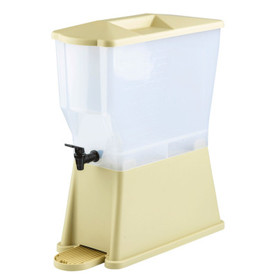 TableCraft Products 356DP 3 Gal. 8" W x 16 1/8" D x 20 5/8" H Brown Slimline Beverage Dispenser