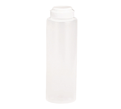TableCraft Products 2108C-1 8 oz Natural Hinged Top Natural Squeeze Bottle