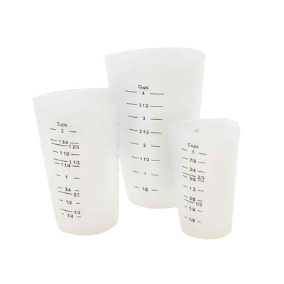 TableCraft Products HSMC31 7 Cups Silicone Measuring Cup Set