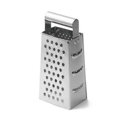 TableCraft Products SG202 3 1/4" W x 4 1/4" D x 9 1/2" H Tapered Stainless Steel Grater