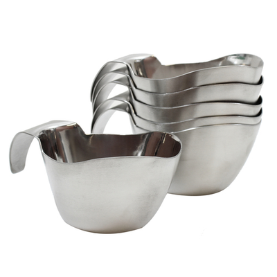 TableCraft Products 9812 12 Oz. Stainless Steel Brushed Finish Gravy Boat