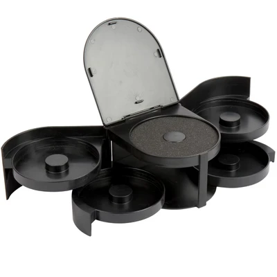 TableCraft Products H5633 5 Tier Black Polystyrene Glass Rimmer