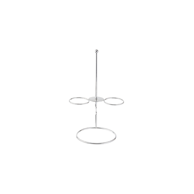 TableCraft Products 10460 4" W x 4" Dx 7" H Mirror Finish Stainless Steel Onion Ring Tower