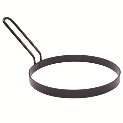 TableCraft Products PCR8 8.25" Dia x 12.5" O.A.L. Round Non-Stick Pancake Ring With Handle