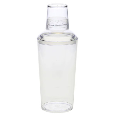 TableCraft Products PS378 27 Oz. Clear SAN Plastic Cocktail Shaker