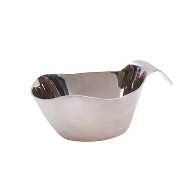 TableCraft Products 9808 8 Oz. Stainless Steel Brushed Finish Gravy Boat