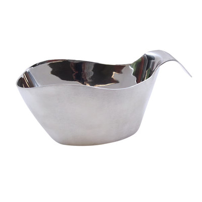TableCraft Products 9808 8 Oz. Stainless Steel Brushed Finish Gravy Boat