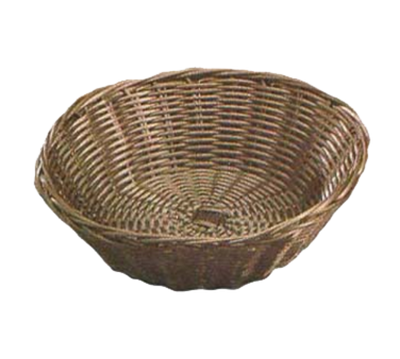 TableCraft Products 1475 8 1/2" W x 2 1/4" H Brown Round Polypropylene Cord Hand-Woven Basket