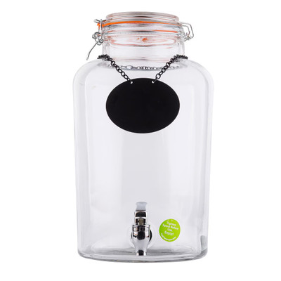TableCraft Products BDG2000 2 1/2 Gallon Single Glass Cash & Carry Rustic Country Beverage Dispenser