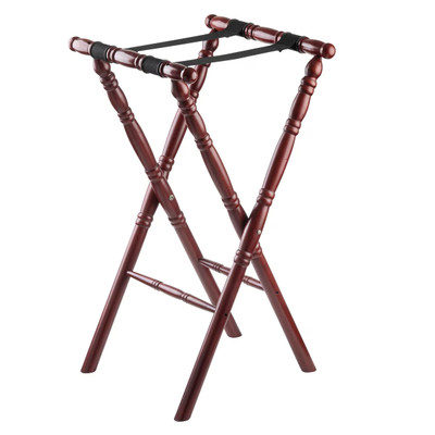 TableCraft Products 31 17 3/4" W x 16 1/2" D x 30 3/4" H Wood Tray Stand