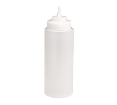 TableCraft Products 23363C 32 oz Clear Wide Cone Tip Top Squeeze Bottle