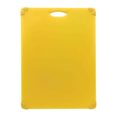 TableCraft Products CBG1824AYL 18" W x 24" D x 1/2" H Plastic Cash & Carry Grippy Cutting Board