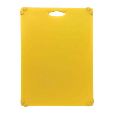 TableCraft Products CBG1824AYL 18" W x 24" D x 1/2" H Plastic Cash & Carry Grippy Cutting Board