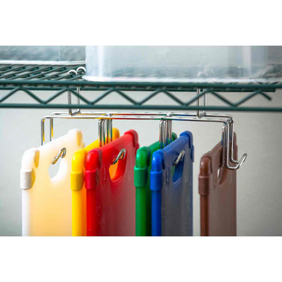 TableCraft Products CBG1824APK6 18" W x 24" D Plastic Cash & Carry Grippy Cutting Board HACCP Kit