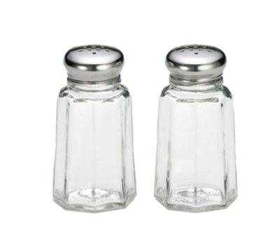 TableCraft Products 150S&amp;P-2 1 Oz. 1 9/16&quot; Dia. x 3&quot;H Stainless Steel Tops Salt/Pepper Shaker