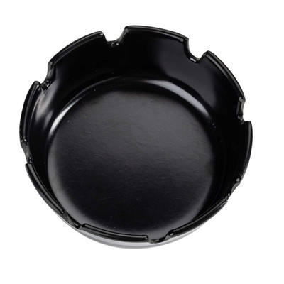 TableCraft Products CST363B-1 3.75" x 1.75" Black Plastic Cash & Carry Economy Ashtrays