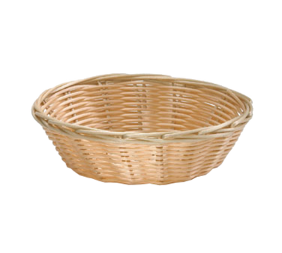 TableCraft Products 1177W 7" Dia. x 2"H Hand-Woven Basket