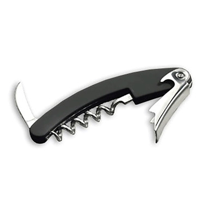 TableCraft Products H1230C Metal Cash &amp; Carry Waiter's Knife With Black Rubber Handle - 6/Case