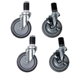 Allmont 5" Work Table and Equipment Stand Swivel Stem Casters (4 per Set)