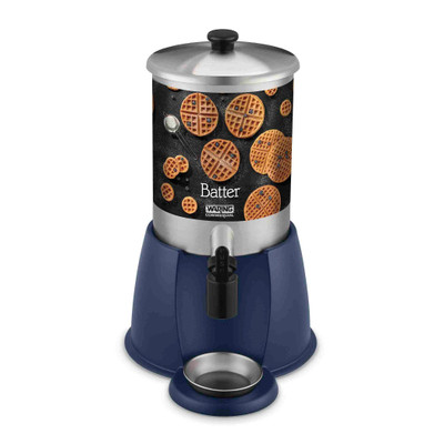 Waring WBD2G 2 Gallon Removable Stainless Steel Drip Saucer Batter Dispenser