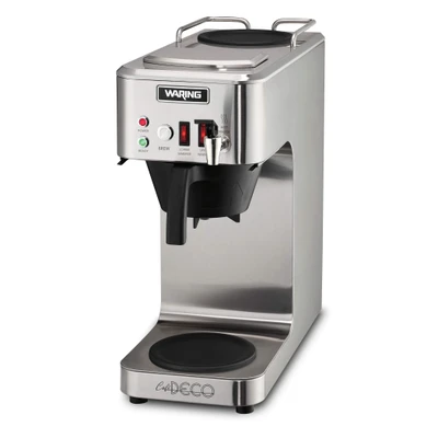 Waring WCM50P Single Push Button Stainless Steel Automatic Coffee Bewer  - 120 Volts