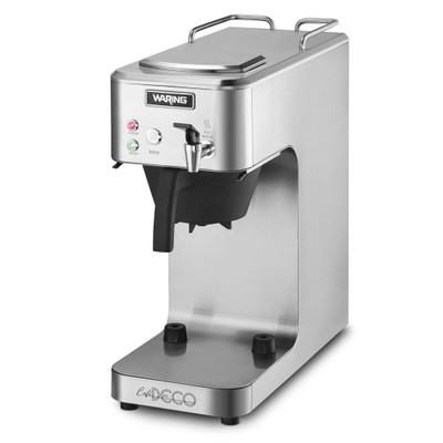 Waring WCM60PT 3.9 Gallons Per Hour Stainless Steel Hot Water Faucet Built-In Café Deco Thermal Coffee Brewer - 120 Volts 13.8 Amps