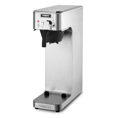 Waring WCM70PAP Push Button Stainless Steel Café Decor Airpot Coffee Brewer - 120 Volts