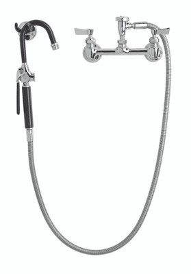 Fisher 2240 8" Centers Control Spout Wall Mount Pot Filler