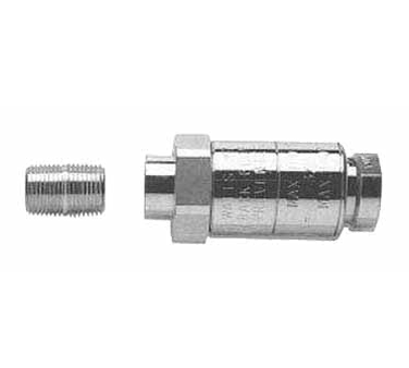 Fisher 2542 1/4" M x 1/4" M Back Flow Preventer With 1/4" Nipple